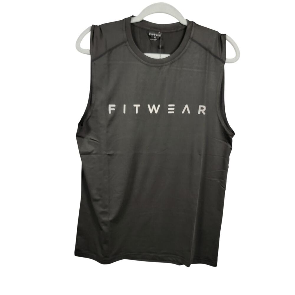 Fitwear Mens Small Black Sleeveless Training Tank Top NWT
